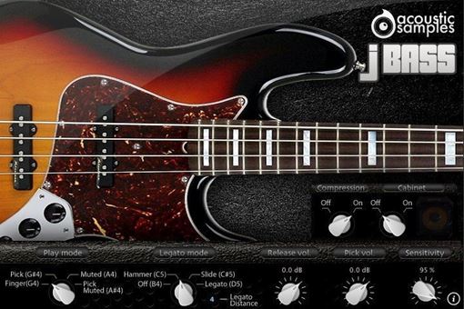 Picture of Acousticsamples JBass four strings american Fender Custom shop Jazz bass  Instrument  Download