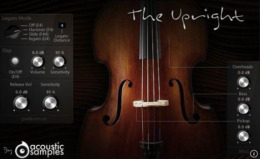 Picture of Acousticsamples The Upright Chinese 4/4 four strings Upright bass (double bass)Instrument  Download
