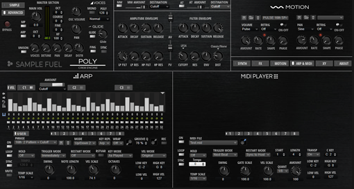 Picture of Sample Fuel Poly CRE8 2.0 Analog model synth for Halion - HalionSonic 3