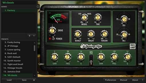 Picture of Overloud SpringAge spring reverb plugin