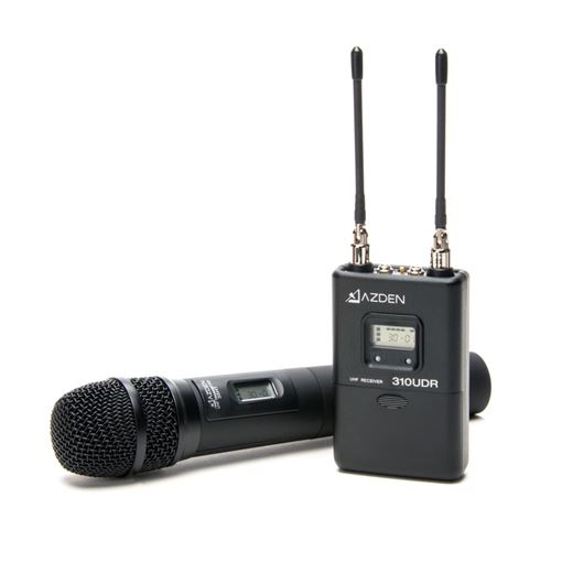 Picture of Azden UHF Wireless Mic System with Handheld Mic Transmitter