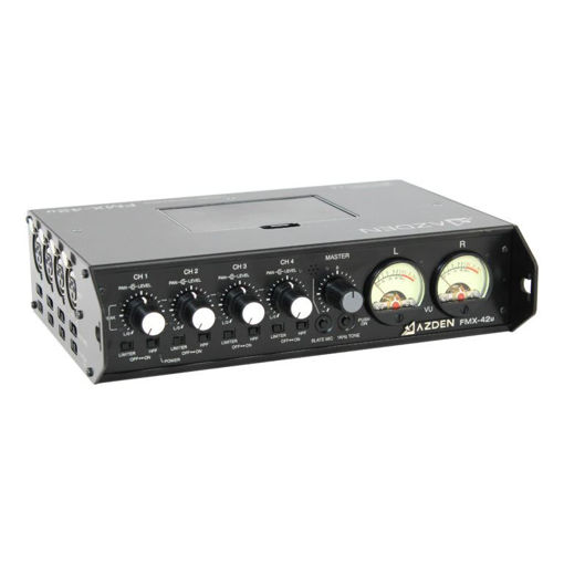 Picture of Azden 4-Channel Portable Mixer with USB Digital Output