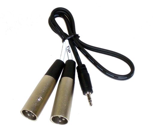 Picture of Azden 3.5mm-to-Dual-XLR Output Cable