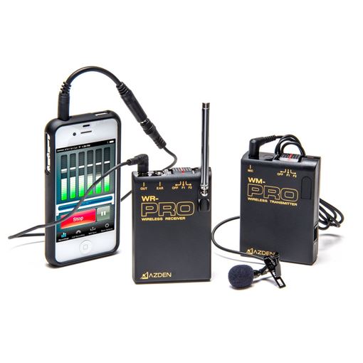 Picture of Azden VHF Wireless Microphone System with TRRS Adapter
