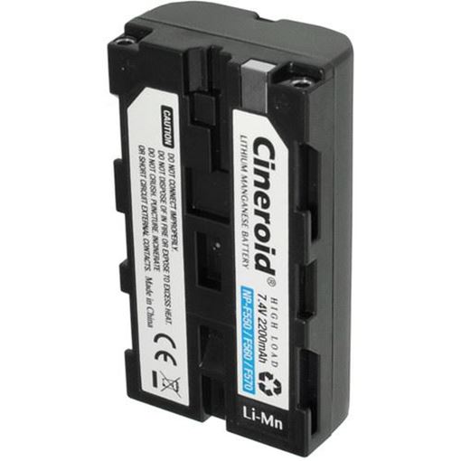 Picture of Cineroid NP-F550 type Li-Mn Battery (2200mA)