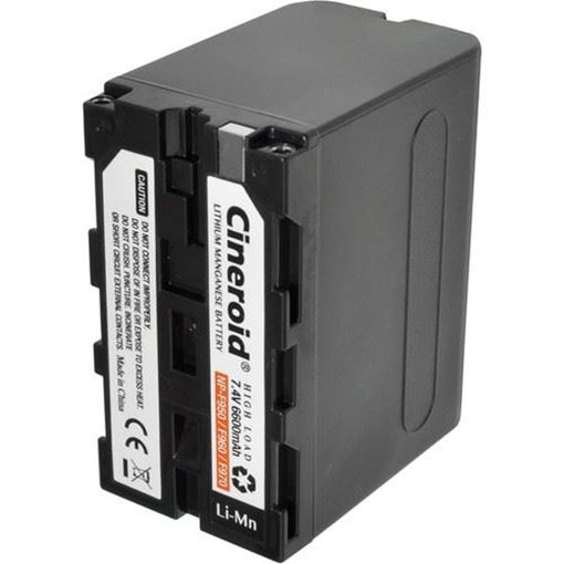 Picture of Cineroid NP-F950 type Li-Mn Battery (6600mA)
