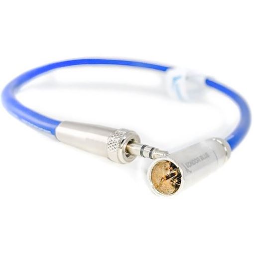 Picture of Kondor Blue Mini XLR to 3.5mm Locking Screw Mini Plug (Blue)
