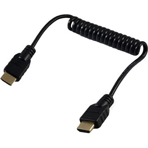 Picture of ProVideo HDMI Male to HDMI Male Coiled Cable (18'' Extended)