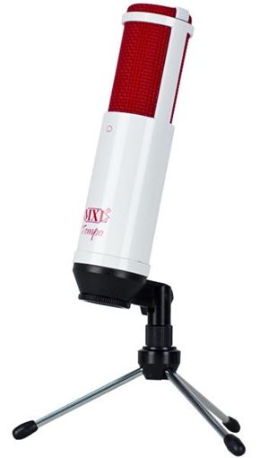 Picture of MXL Tempo Wr Usb Vocal Mic White Body Red Grill Usb Condenser Microphone