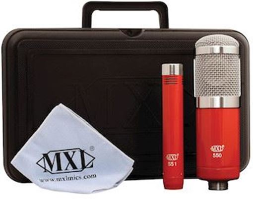 Picture of MXL 550/551R Recording Ensemble Microphone Kit Red