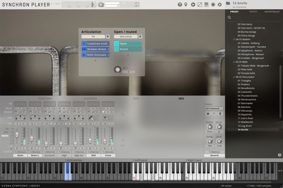 Vienna Symphonic Library Synchron Orchestral Percussion II Full Library