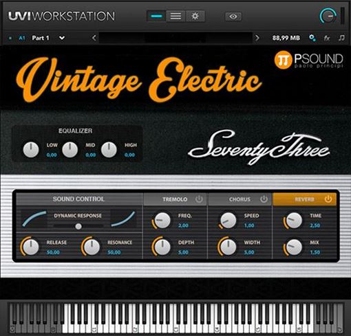 Picture of PSound Vintage Electric Electric Piano Rhodes emulation. Download