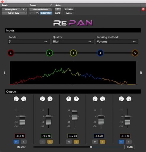 Picture of AudioSourceRE RePAN Realtime Panning Separation Tool Audio Plugin Download
