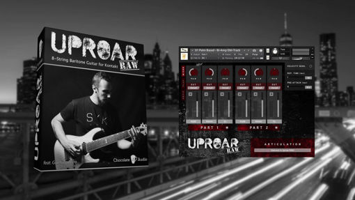 Picture of Chocolate Audio Uproar RAW - 8-String Baritone Guitar For Kontakt Download