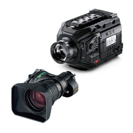 Picture of Blackmagic Design URSA Broadcast Camera & Fujinon XA20sx8.5BERM-K3 ENG MS-01 Semi Servo Rear Control Accessory Kit