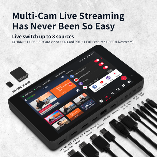 Picture of YOLOLIV YOLOBOX PRO PORTABLE MULTICAM LIVE STREAMING STUDIO