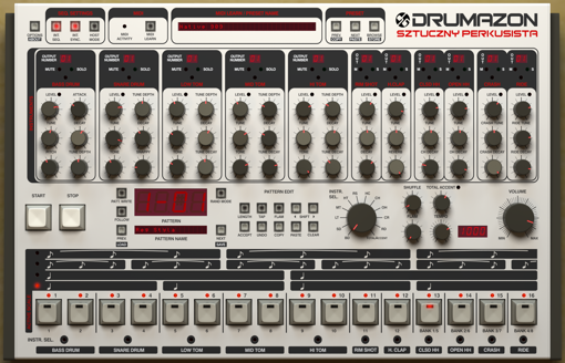 Picture of D16 Drumazon Superb TR-909 emulation Virtual Instrument Download