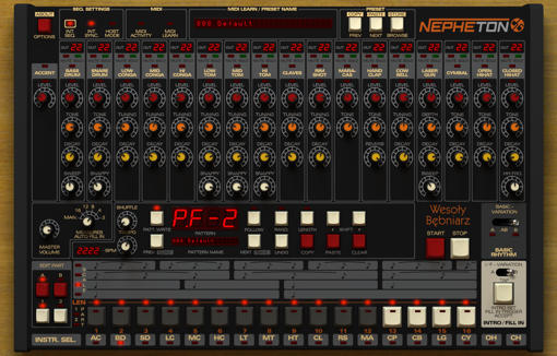 Picture of D16 Nepheton Superb TR-808 emulation Virtual Instrument Download