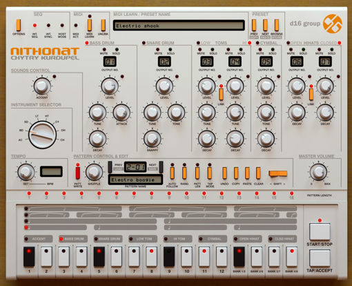 Picture of D16 Nithonat Superb TR-606 emulation Virtual Instrument Download