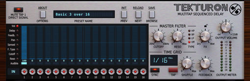 Picture of D16 Tekturon Multi-tap delay effect Audio Plugin Download