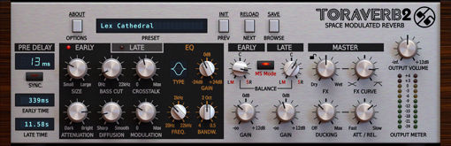 Picture of D16 Toraverb 2 Space Modulated Reverb Audio Plugin Download
