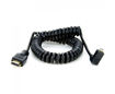 Picture of Atomos Micro HDMI (angled) 50cm Coiled -Right angle Micro to Full HDMI 50cm