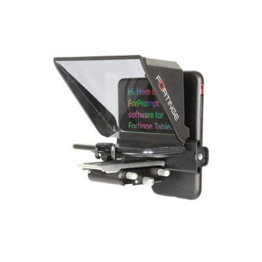 Picture of Fortinge Mia Mobile Prompter for Smart Phones up to 5,8", adaptable with DSLR cameras & comes with 6 different choices of lens adapter rings